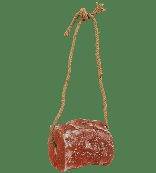 Himalayan Salt Horse lick on a rope large (13.2-17.6lb)